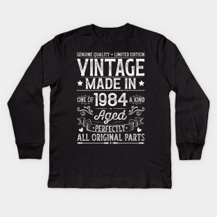 Vintage 1984 40th Birthday Kids Long Sleeve T-Shirt